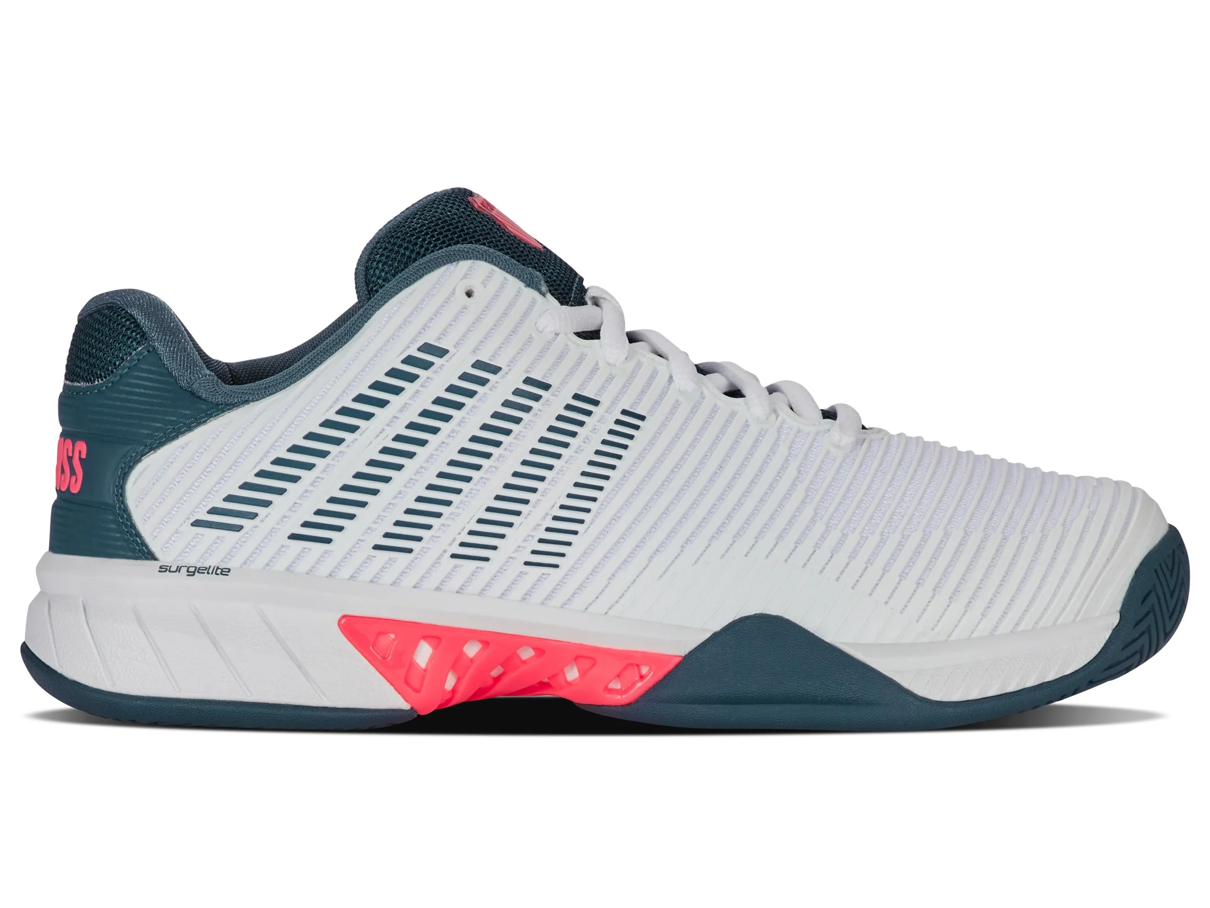 06613-129-M | HYPERCOURT EXPRESS 2 | WHITE/STARGAZER/NEON BLAZE
