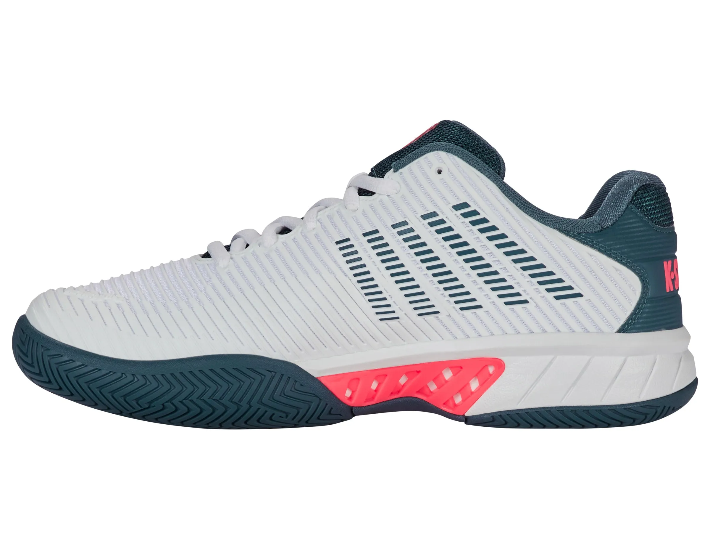 06613-129-M | HYPERCOURT EXPRESS 2 | WHITE/STARGAZER/NEON BLAZE