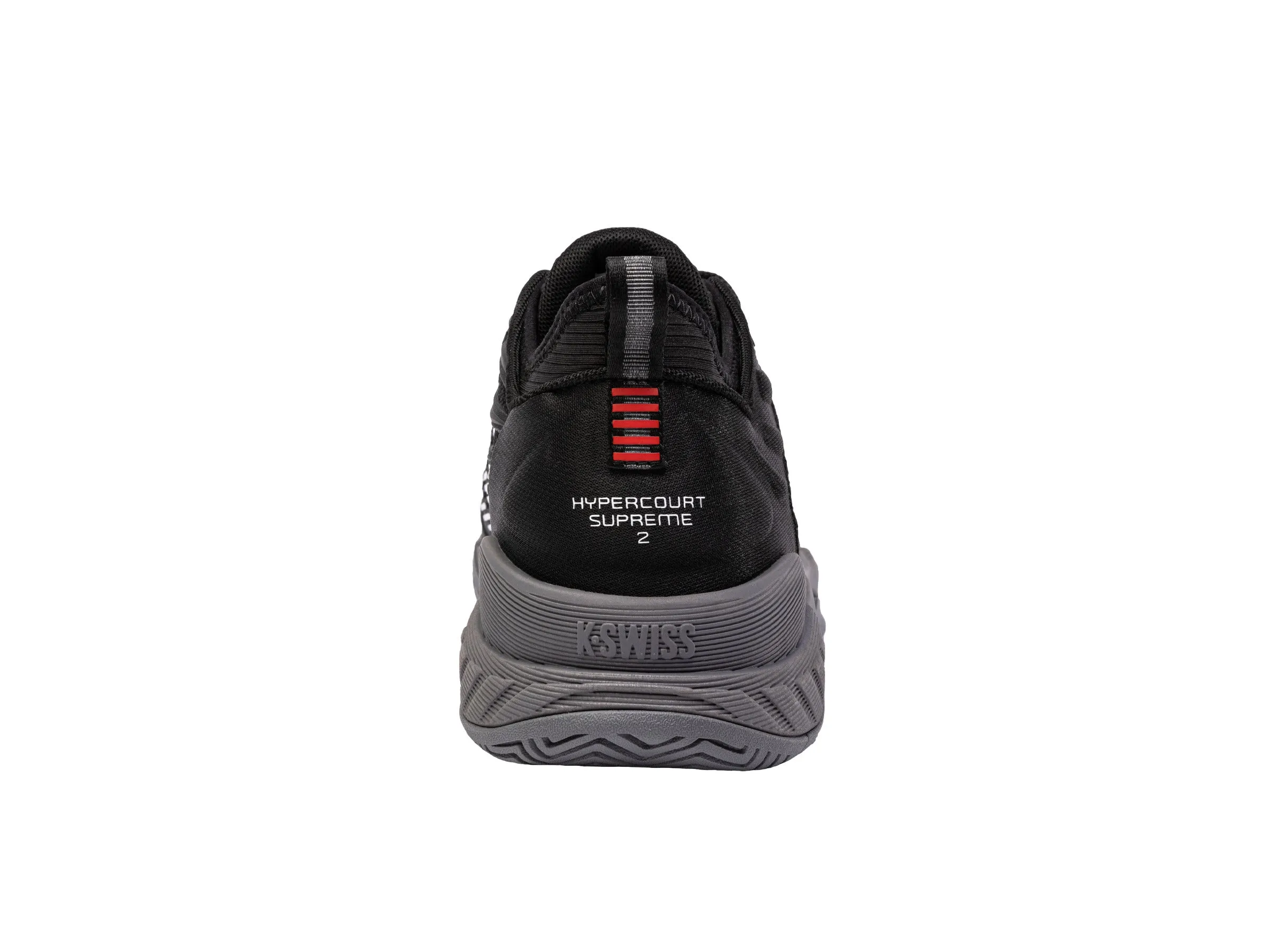 09071-038-M | HYPERCOURT SUPREME 2 | BLACK/STEEL GRAY/FIREY RED