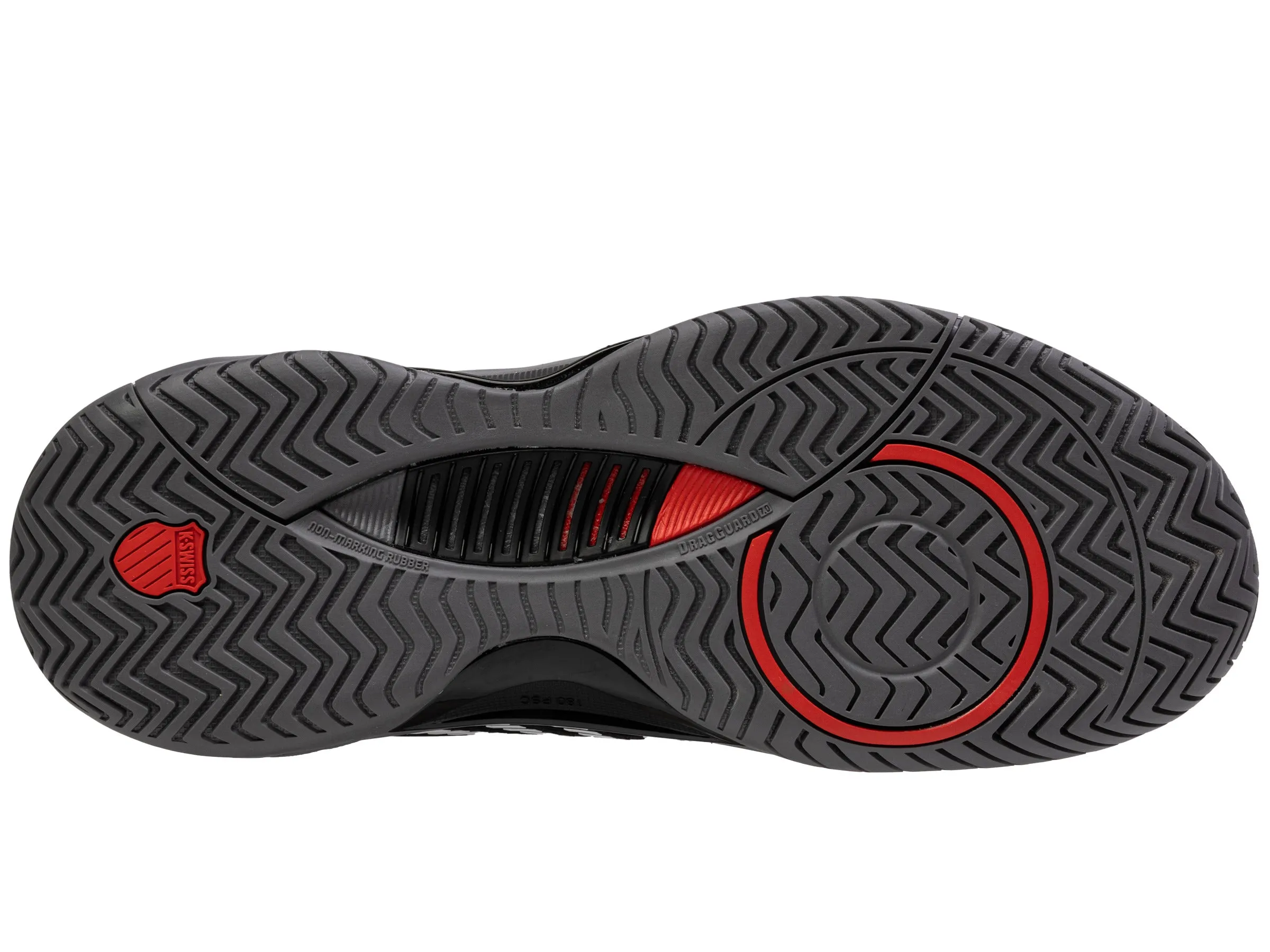 09071-038-M | HYPERCOURT SUPREME 2 | BLACK/STEEL GRAY/FIREY RED