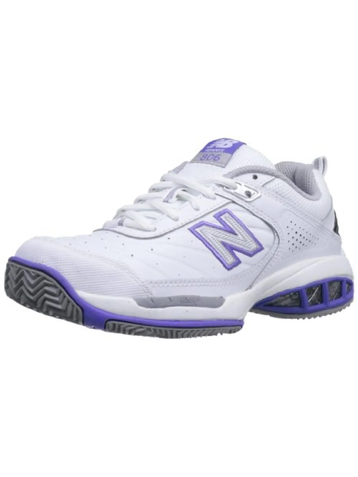 806 Tennis Womens Contrast Trim Lace Up Tennis Shoes