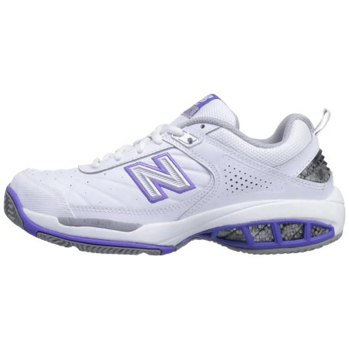 806 Tennis Womens Contrast Trim Lace Up Tennis Shoes