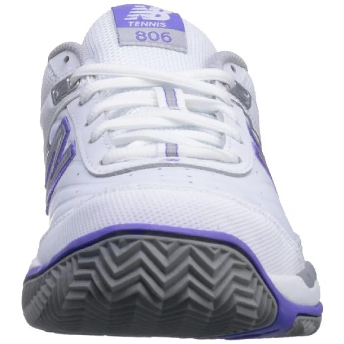 806 Tennis Womens Contrast Trim Lace Up Tennis Shoes