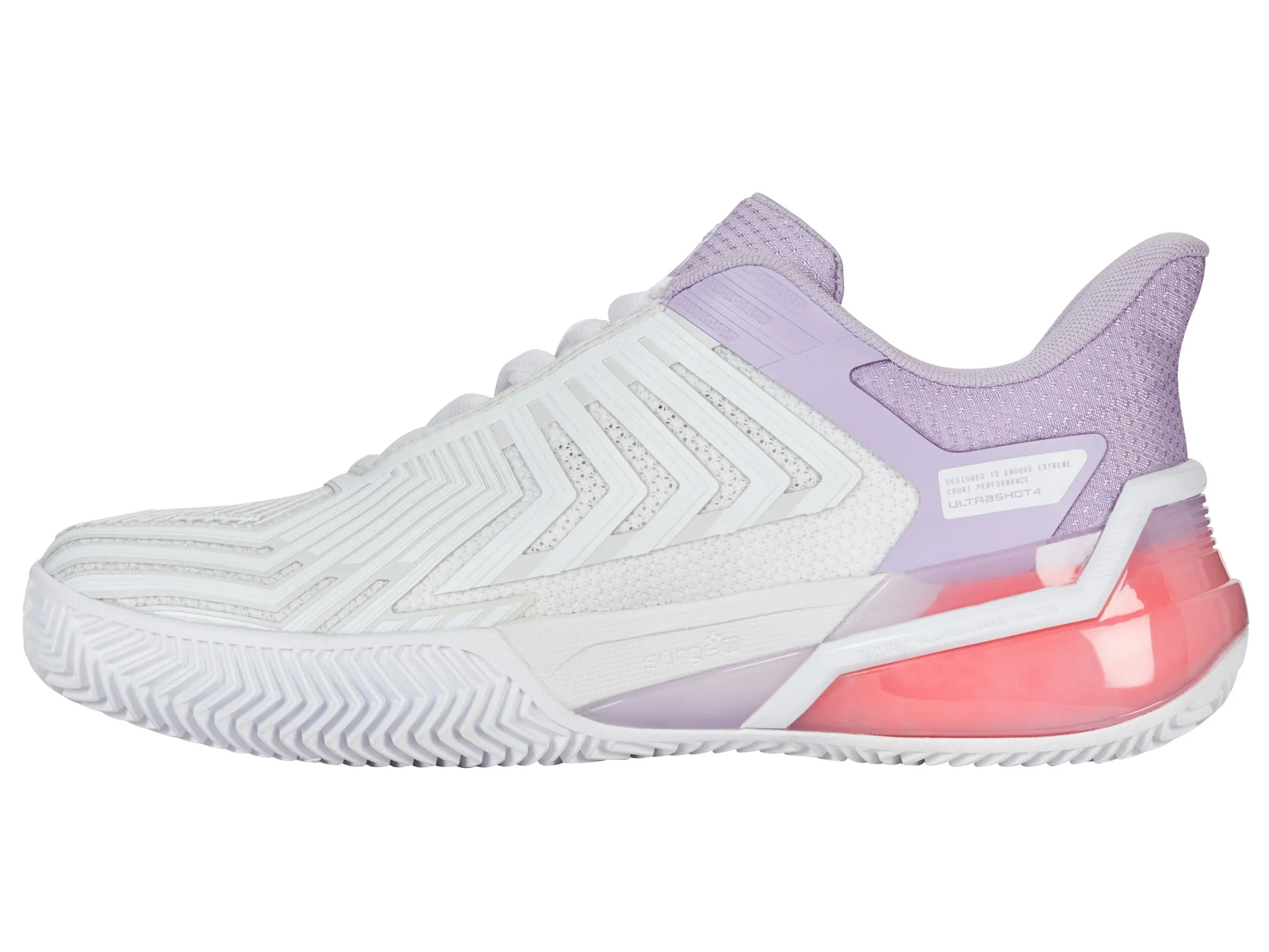 94438-182-M | ULTRASHOT 4 CLAY | WHITE/ORCHID PETAL/NEON BLAZE