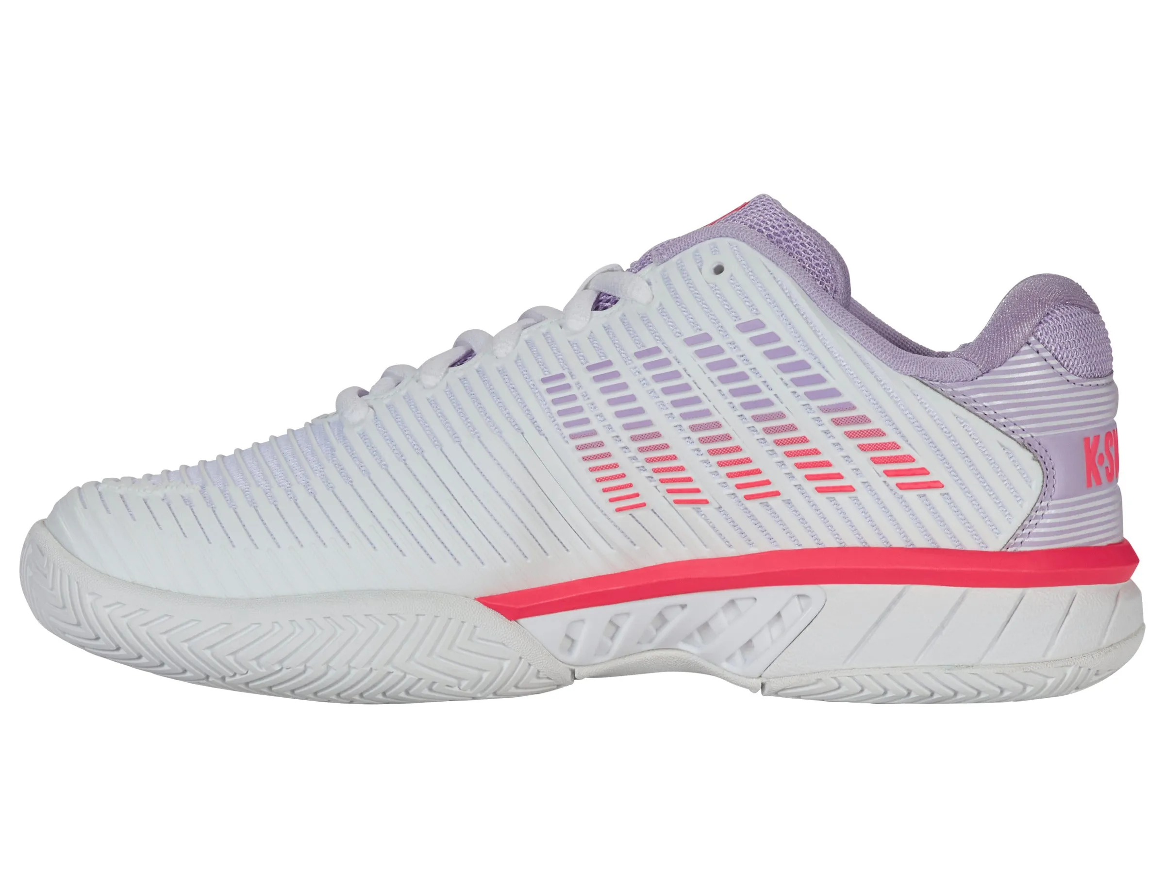 96807-182-W | HYPERCOURT EXPRESS 2-WIDE | WHITE/ORCHID PETAL/NEON BLAZE