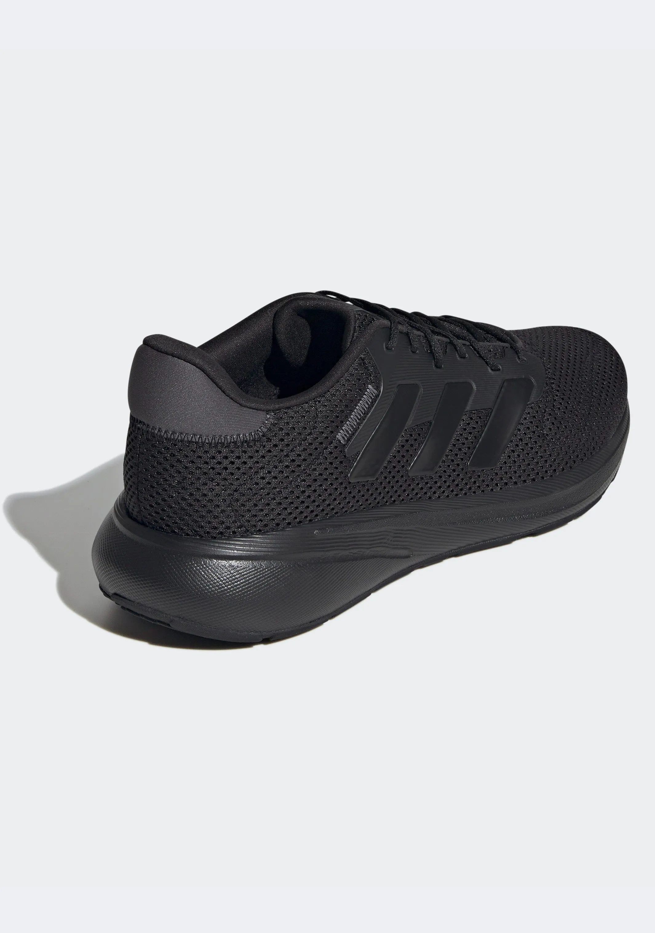 ADIDAS MEN'S RESPONSE RUN TRIPLE BLACK RUNNING SHOES