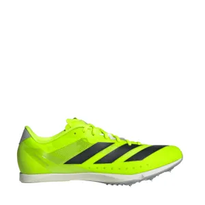 Adidas Unisex Distancestar Running Shoes in Lucid Lemon/Core Black/Halo Silver SS25