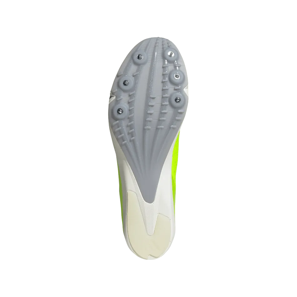 Adidas Unisex Distancestar Running Shoes in Lucid Lemon/Core Black/Halo Silver SS25