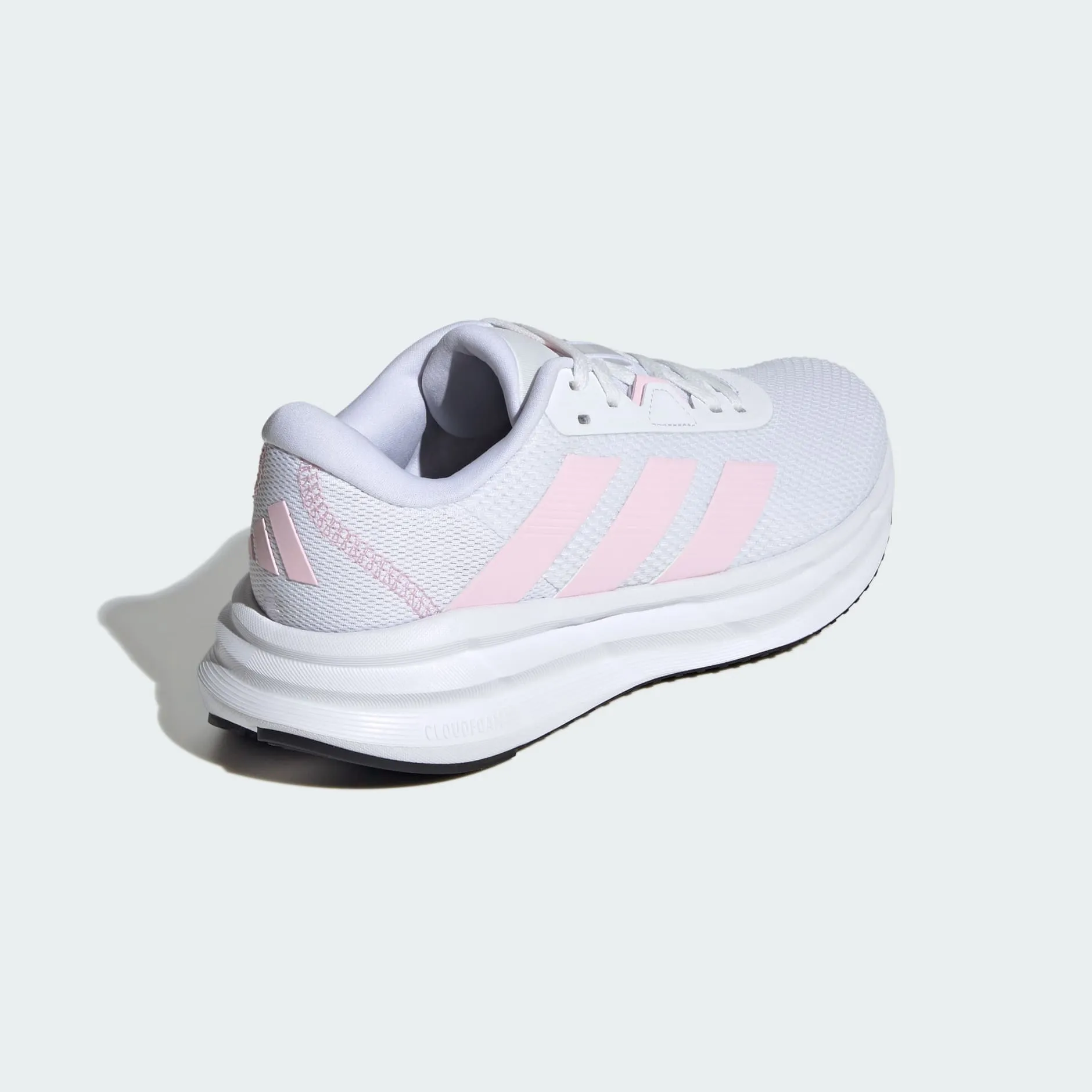 ADIDAS WOMEN'S GALAXY 7 WHITE/PINK RUNNING SHOES