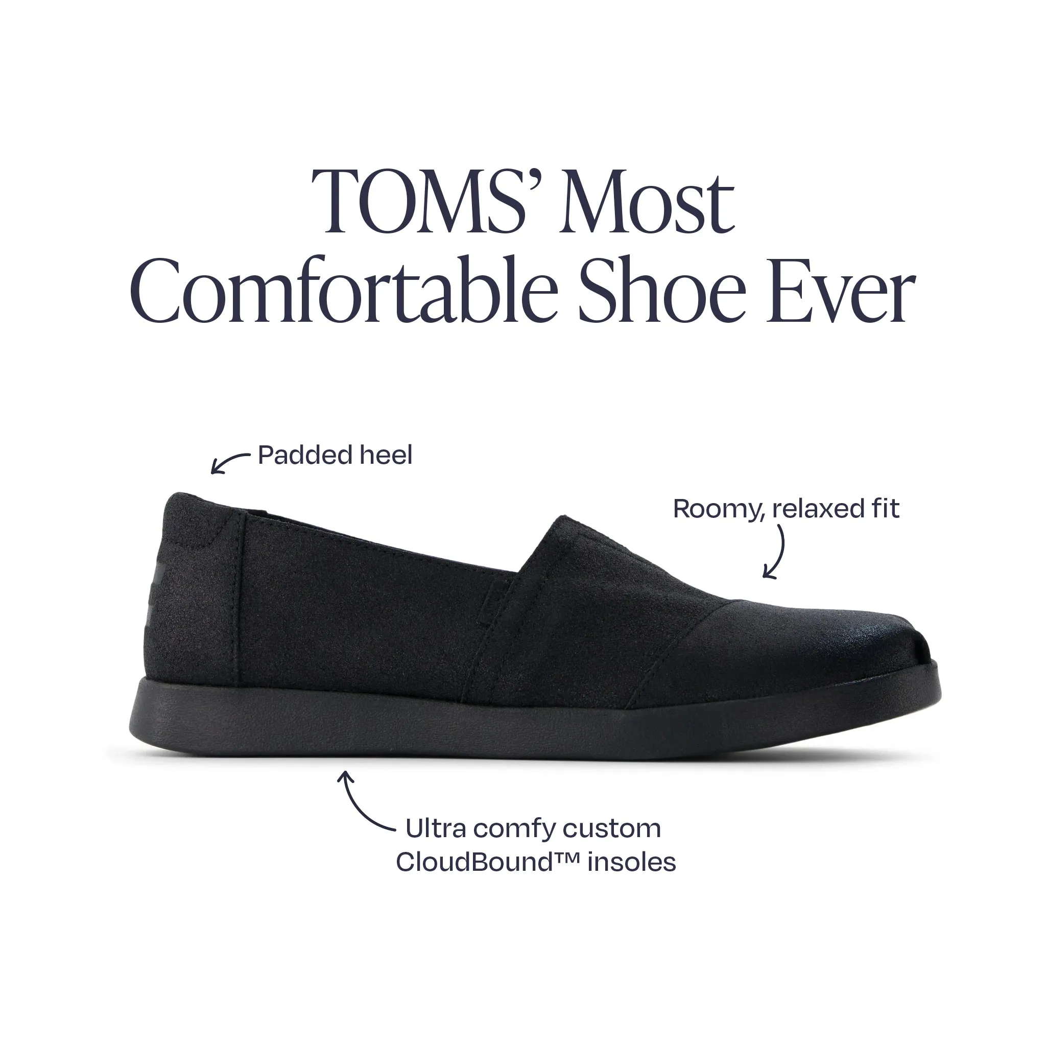 Alpargata Plus Black Metallic Suede