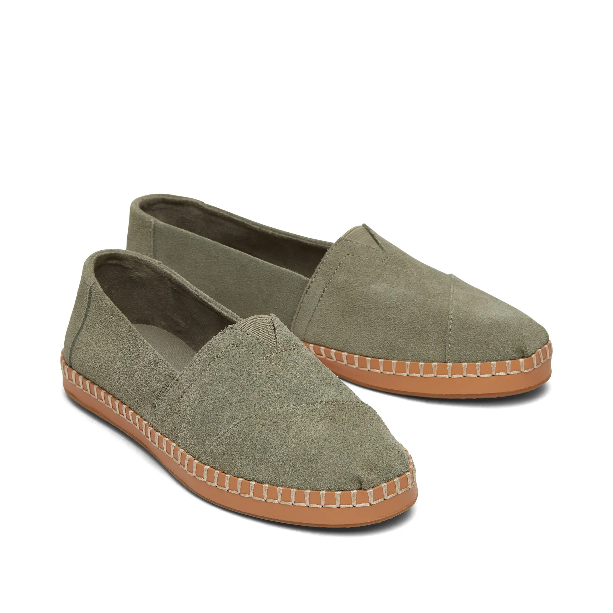 Alpargata Vetiver Suede Leather Wrap