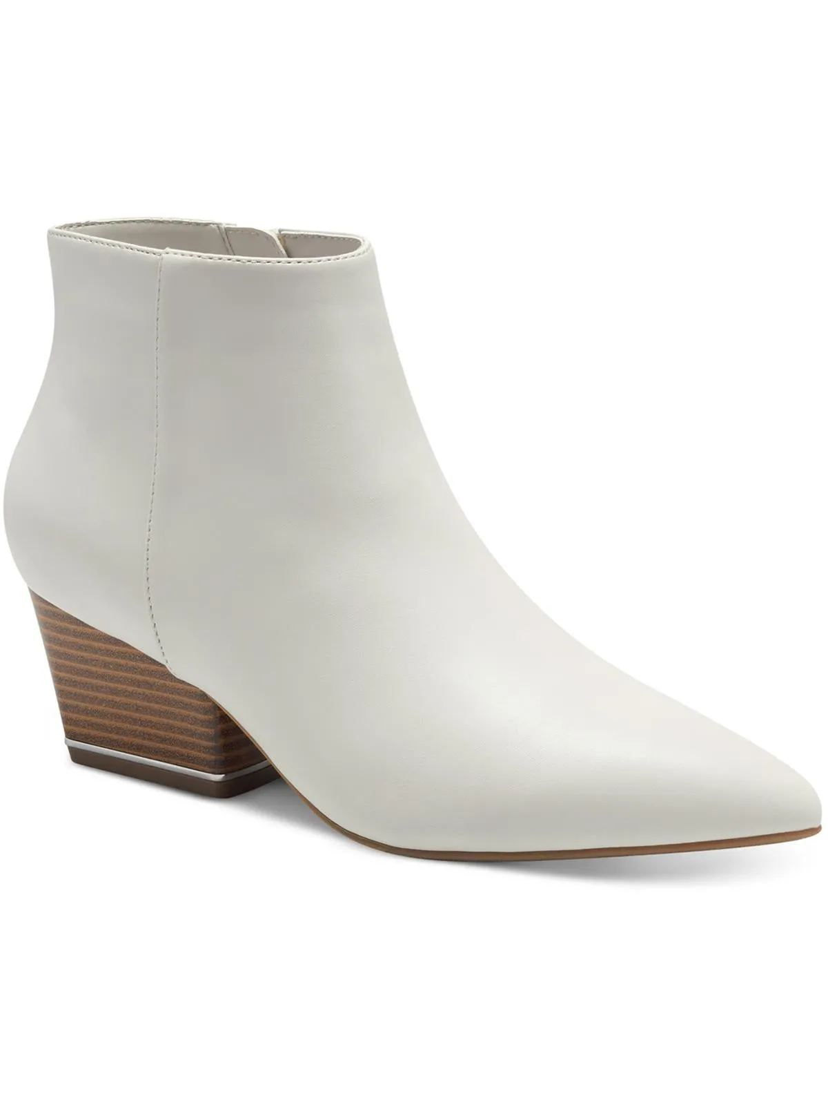 Armena  Womens Faux Leather Pointed Toe Booties