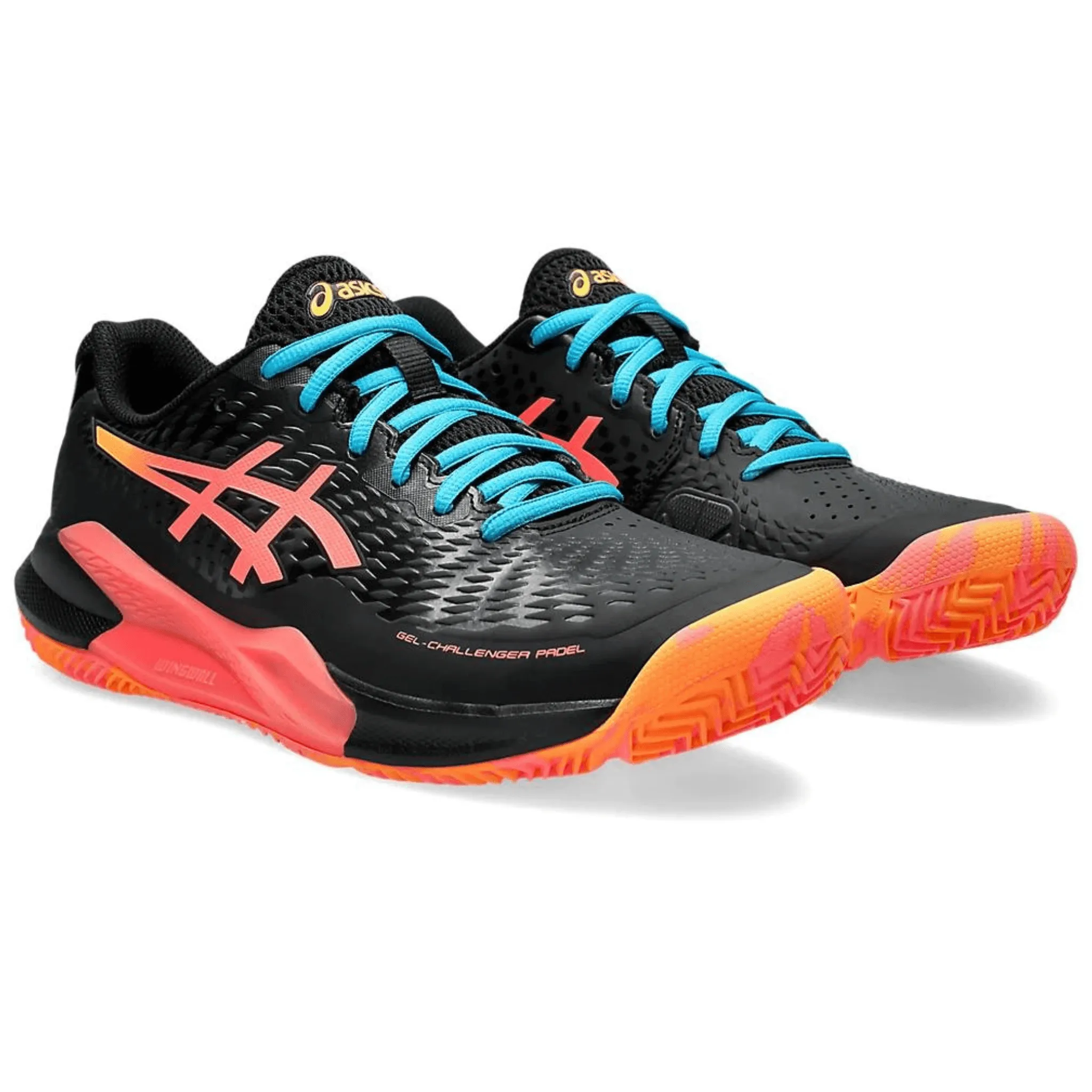 ASICS MEN'S GEL-CHALLENGER 14 PADEL Black & Blazing Coral