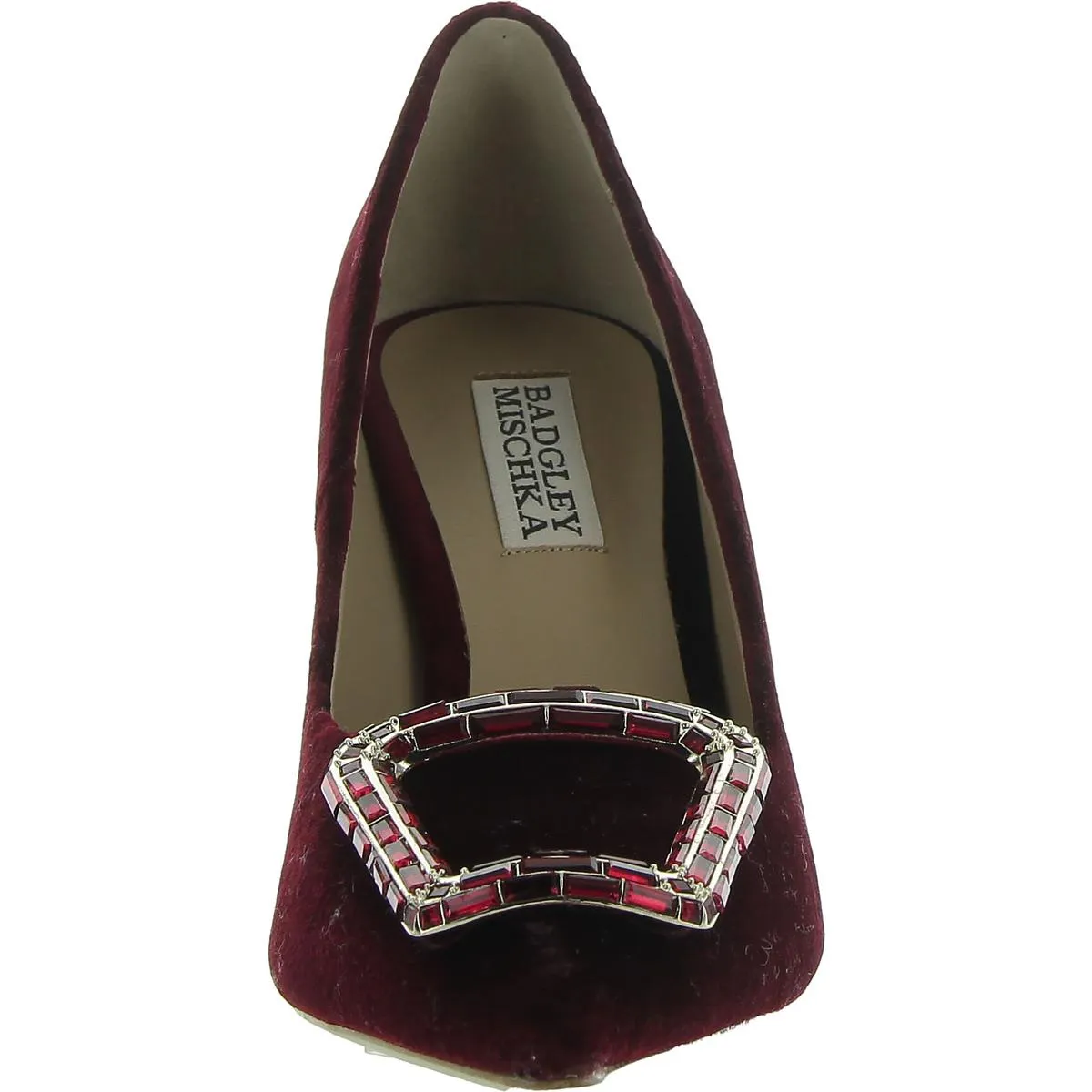 Aubree Womens Velvet Pointed Toe Pumps