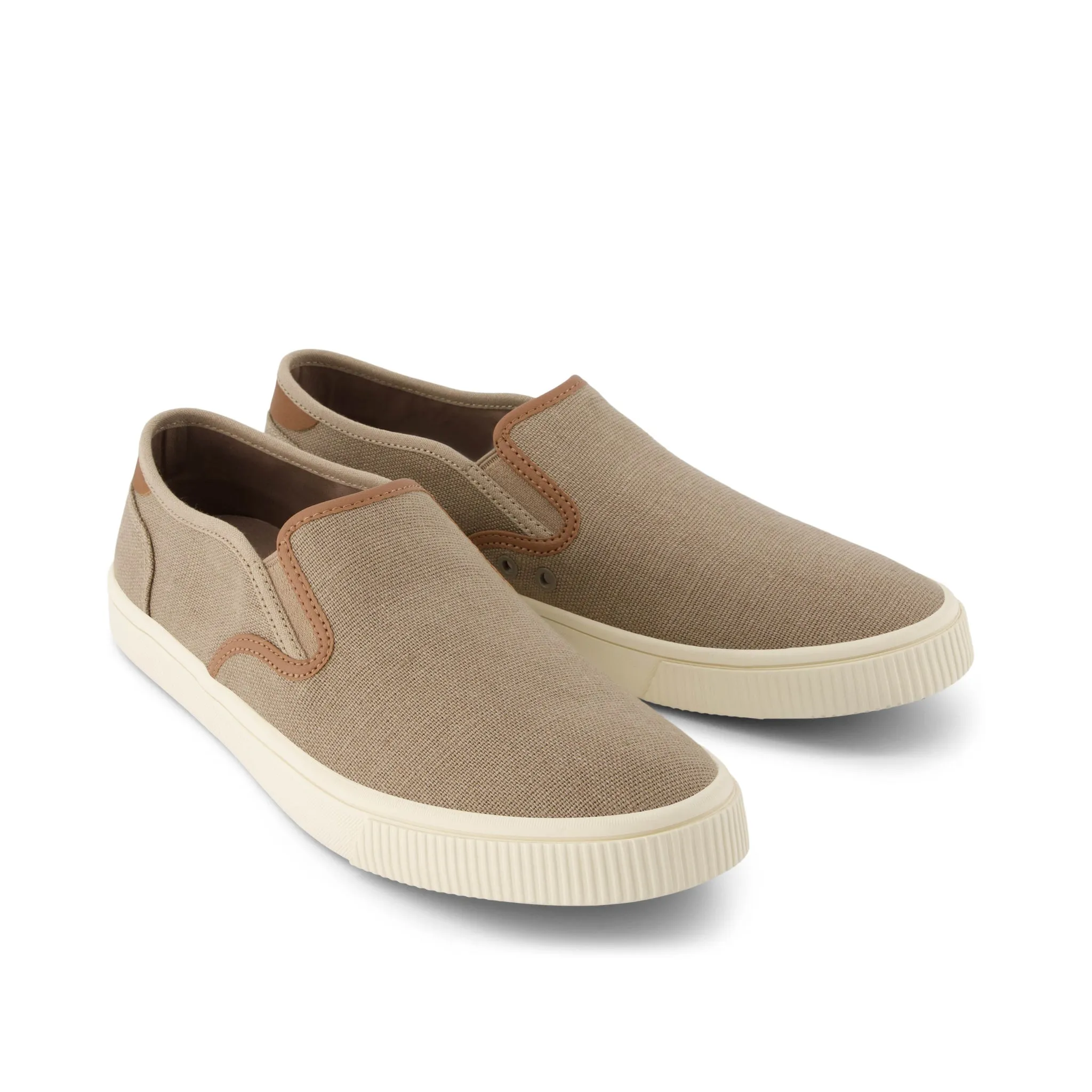 Baja Taupe Heritage Canvas Slip On Sneaker