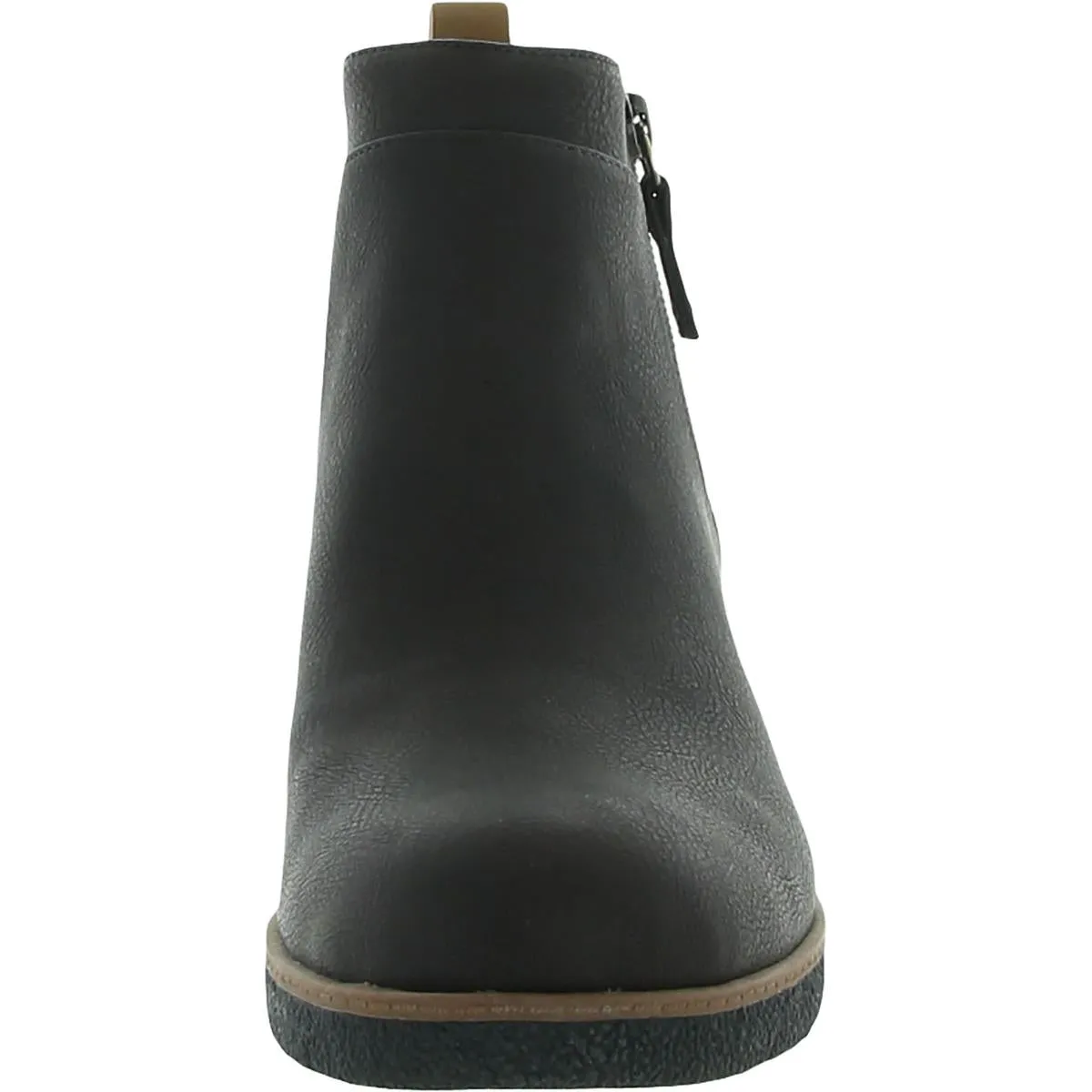 Bianca Womens Faux Leather Round Toe Booties