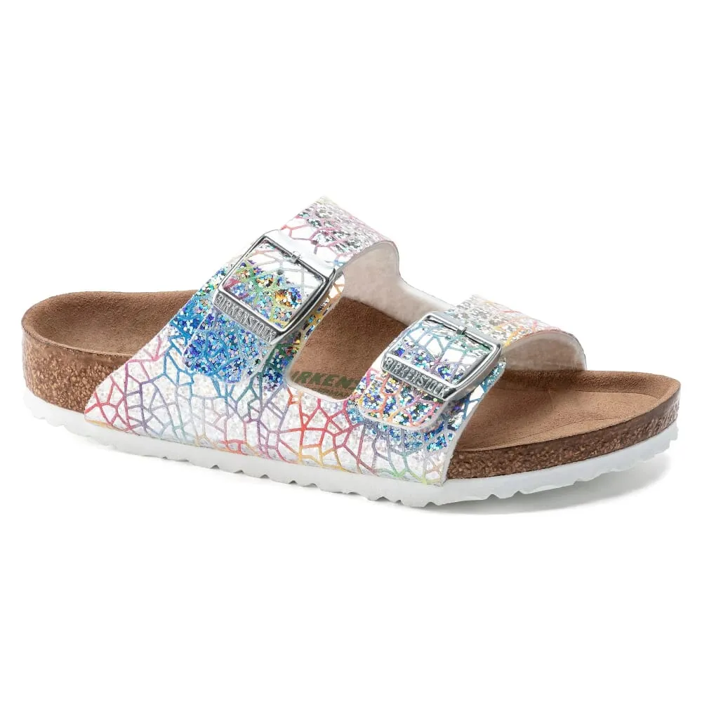 Birkenstock Arizona BS Flashy Hologram Silver  1022173 Pre-School