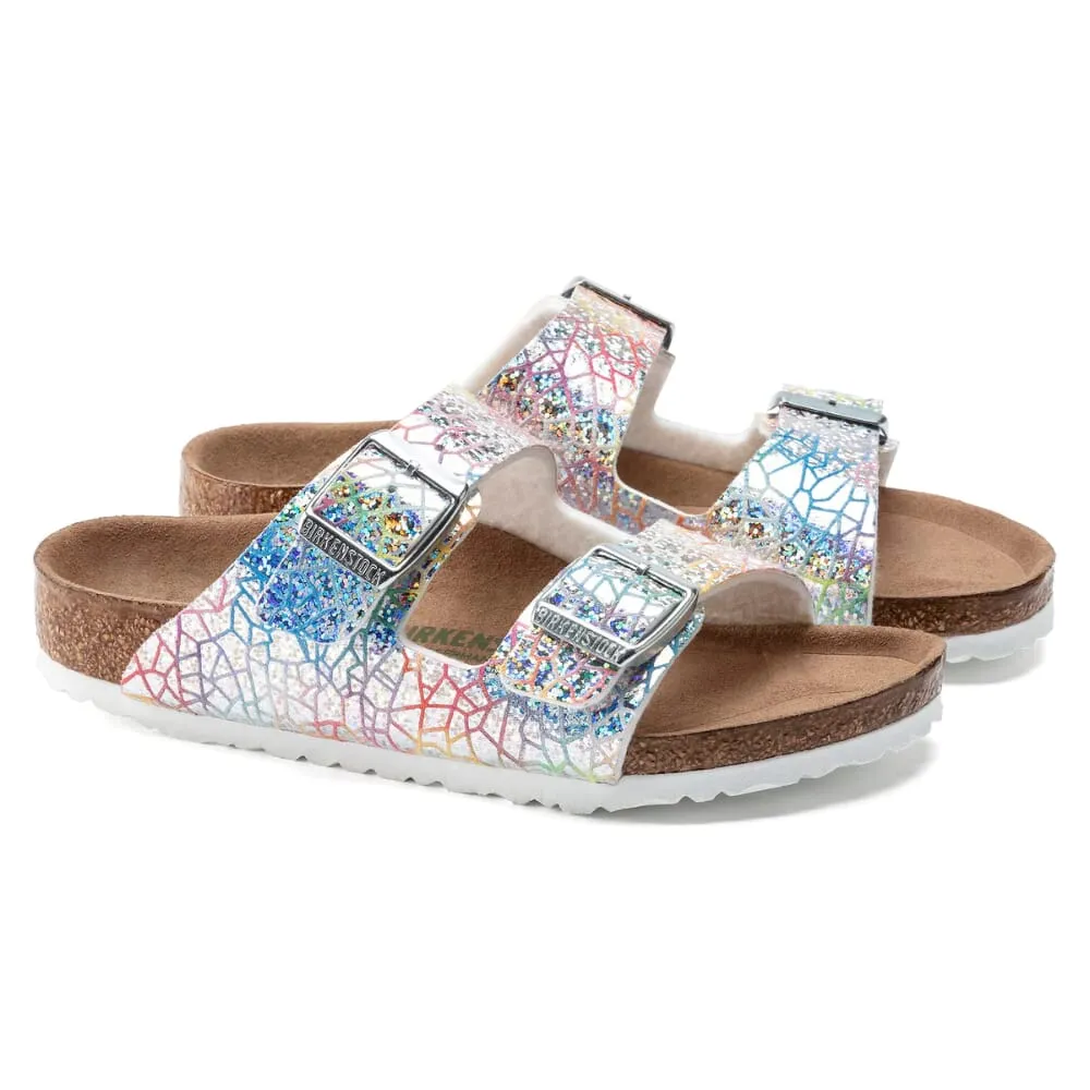 Birkenstock Arizona BS Flashy Hologram Silver  1022173 Pre-School