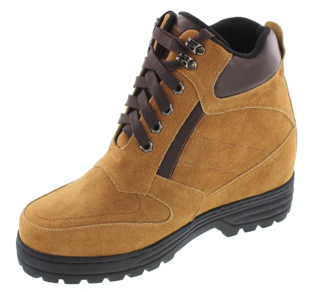 CALDEN 5.2-Inch Taller Brown Nubuck Elevator Boots K881803