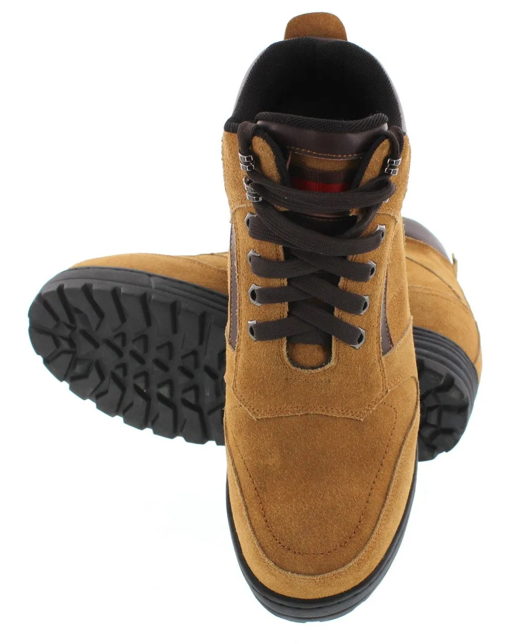 CALDEN 5.2-Inch Taller Brown Nubuck Elevator Boots K881803