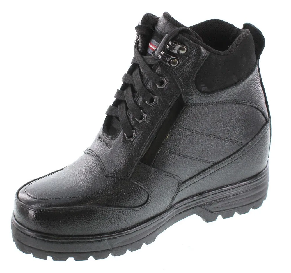 CALDEN Black 5.2" Taller Men's Elevator Boots K881805