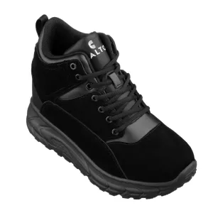 CALTO - S22801 - 4 Inches Taller (Black) - Hiking Style Boots