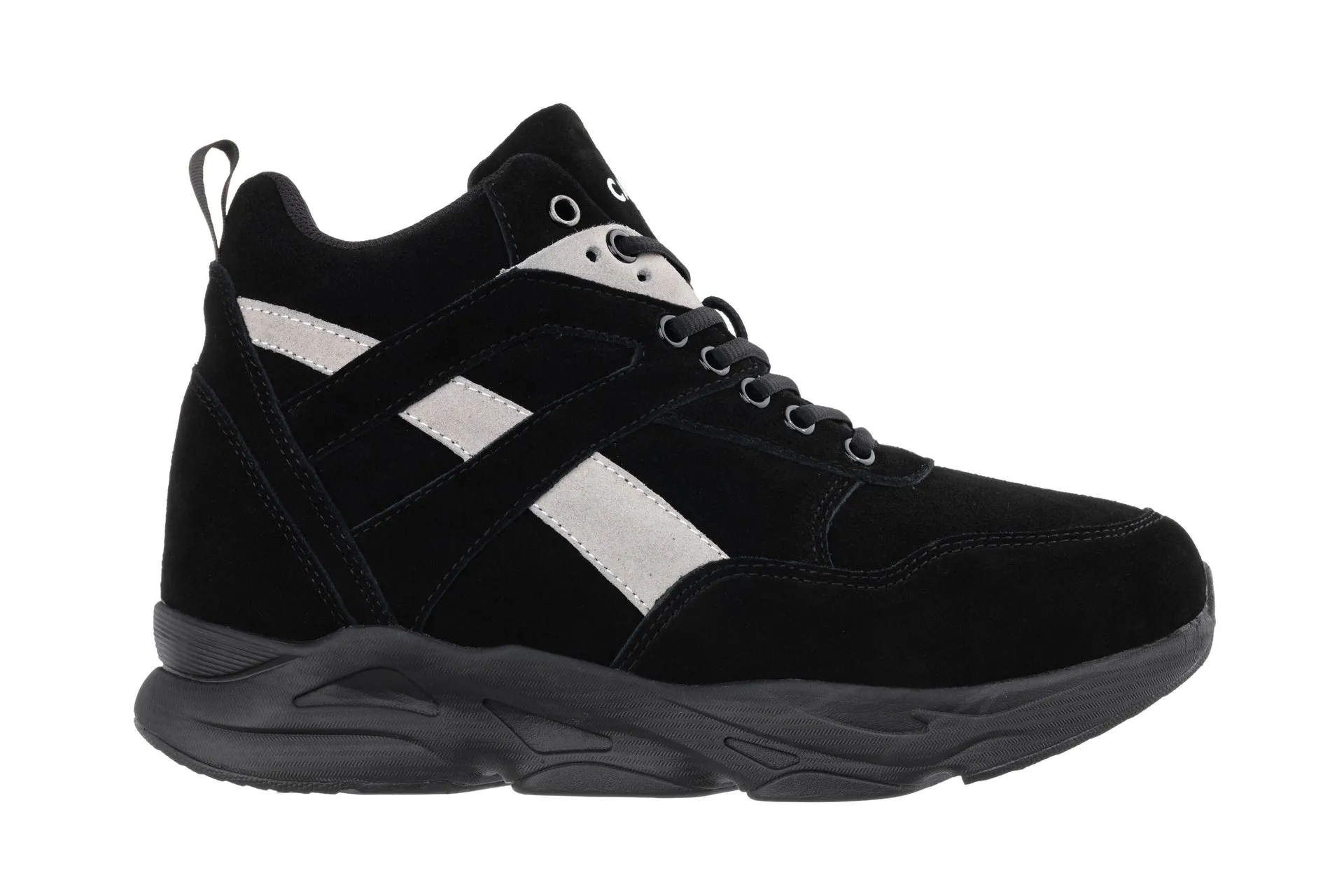 CALTO - S33594 - 4 Inches Taller (Black/Grey) - Sneakers