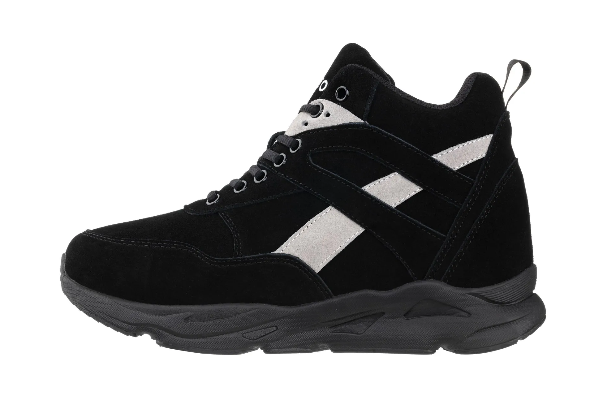 CALTO - S33594 - 4 Inches Taller (Black/Grey) - Sneakers