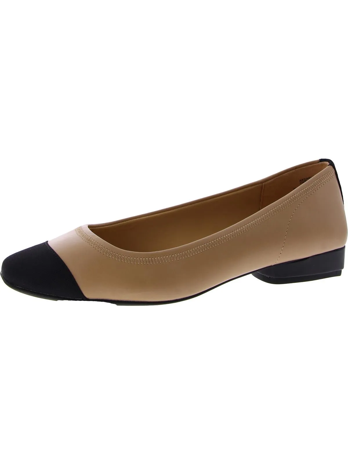 Carlie Womens Patent Square Toe Flat Shoes