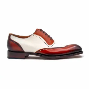 Charlton Lace Up Shoes - Camel/Beige