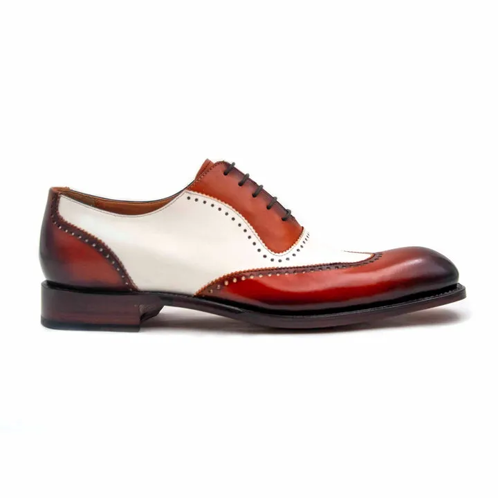 Charlton Lace Up Shoes - Camel/Beige
