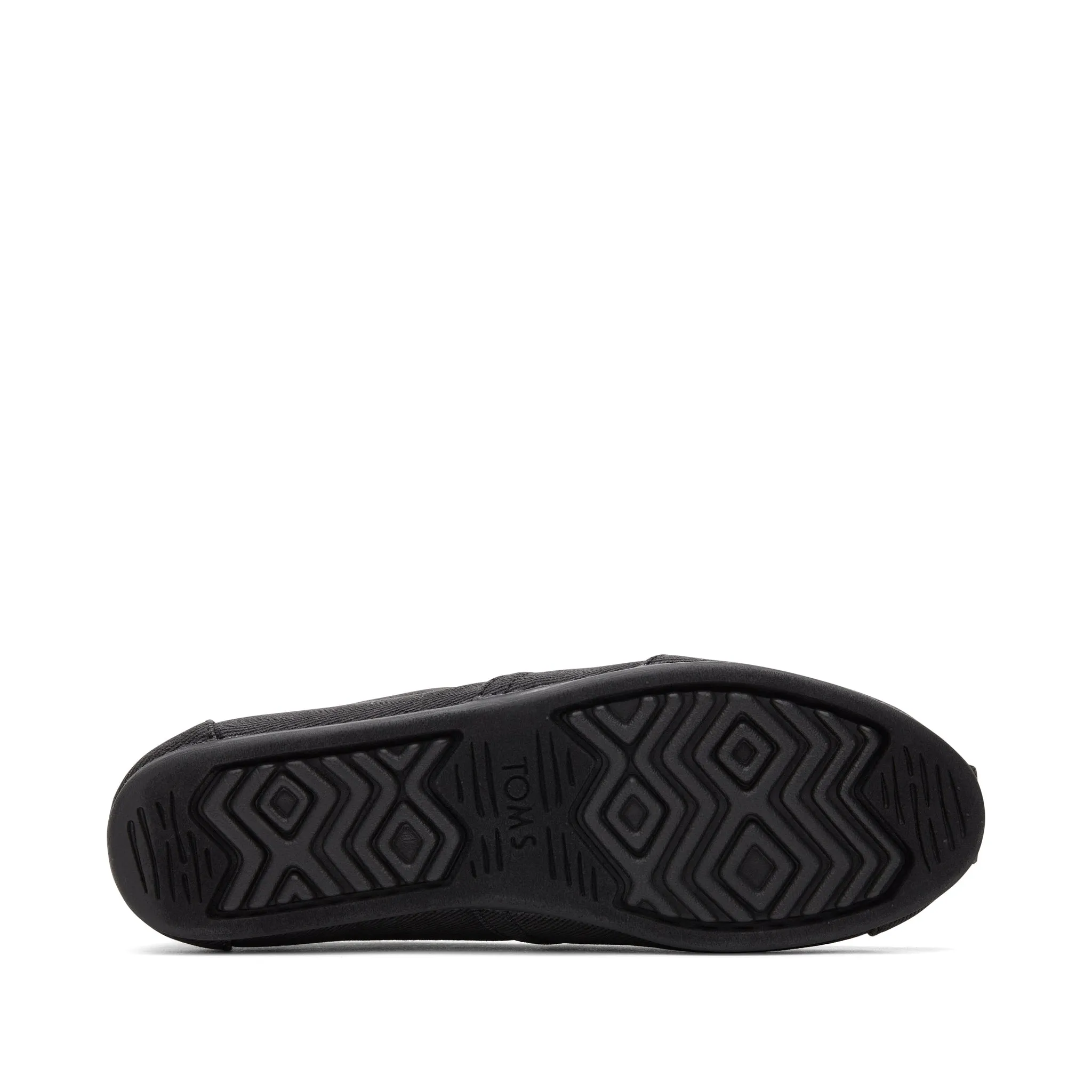 Classic Alpargata Black Distressed Twill