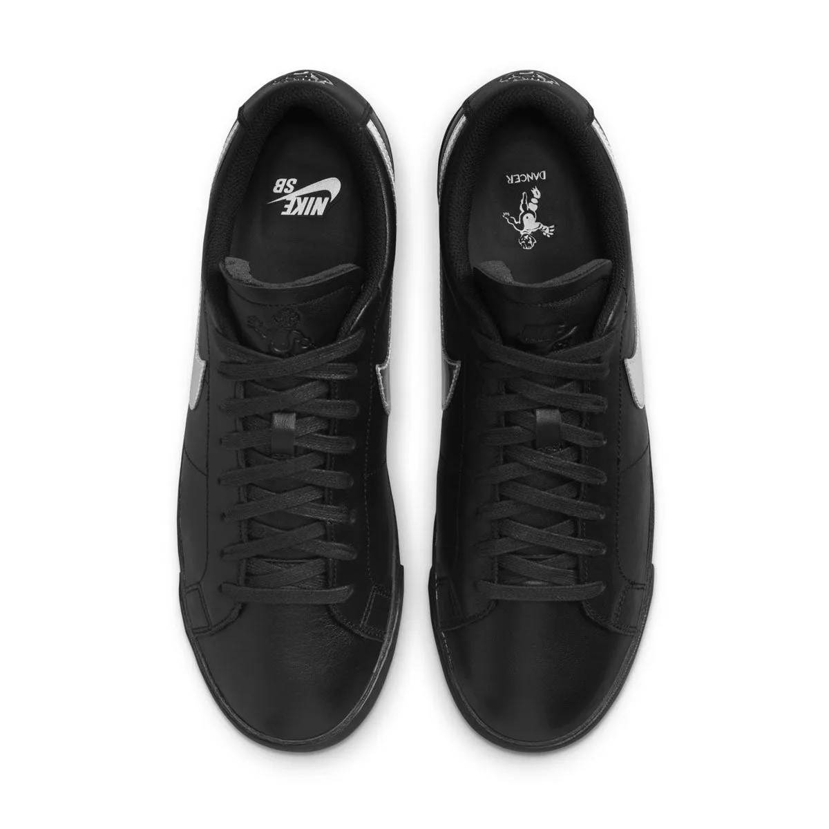   Dancer Skateboards SB Zoom Blazer Low 'Black Metallic Silver'
