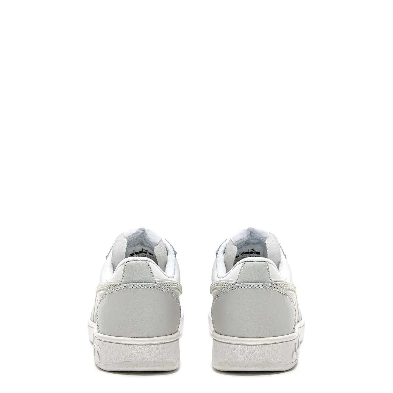 Diadora Womens Magic Basket Low Leather Trainer Dawn Blue / White