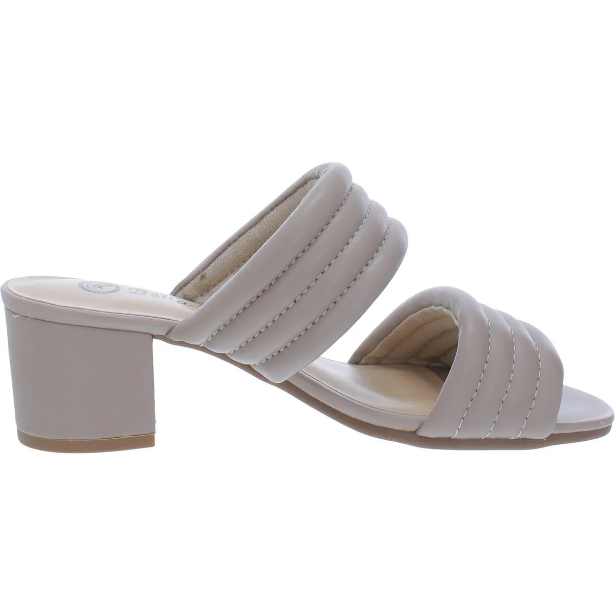 Georgette Womens Leather Open Toe Heels
