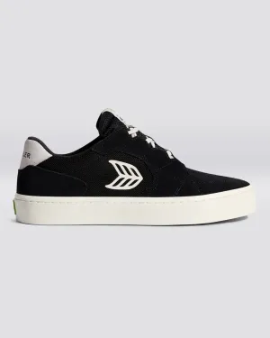 Hoefler T20 Shoes in Black Suede & Ivory