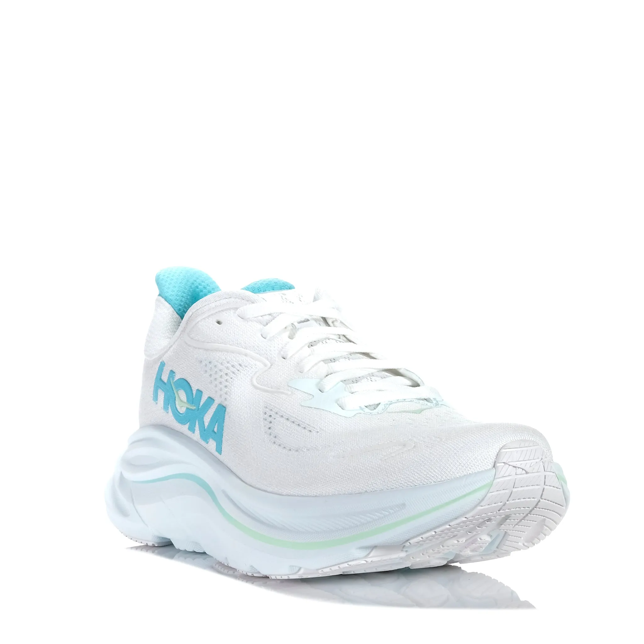 Hoka Clifton 10 (B) White/Cielo Blue