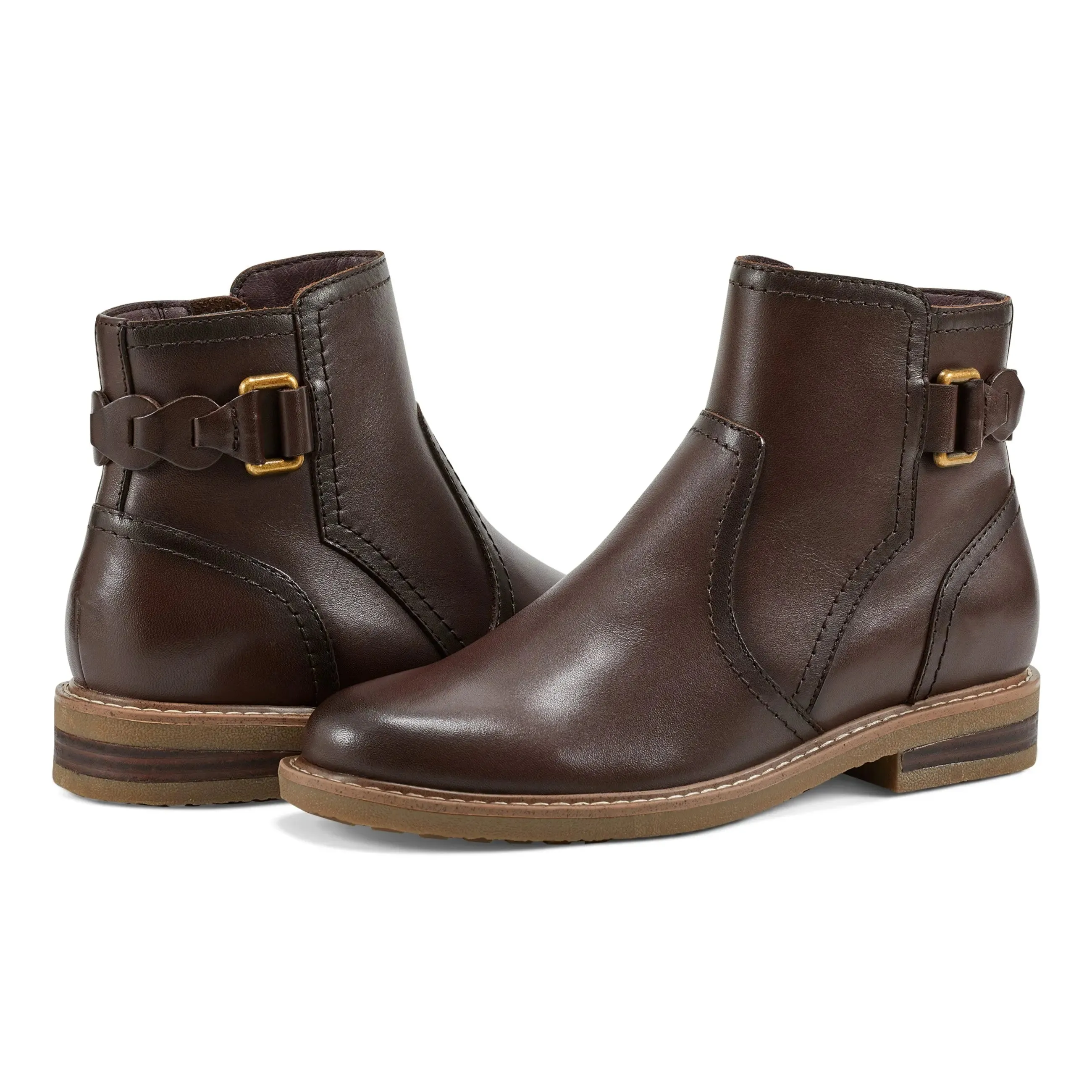 Jenna Round Toe Casual Booties