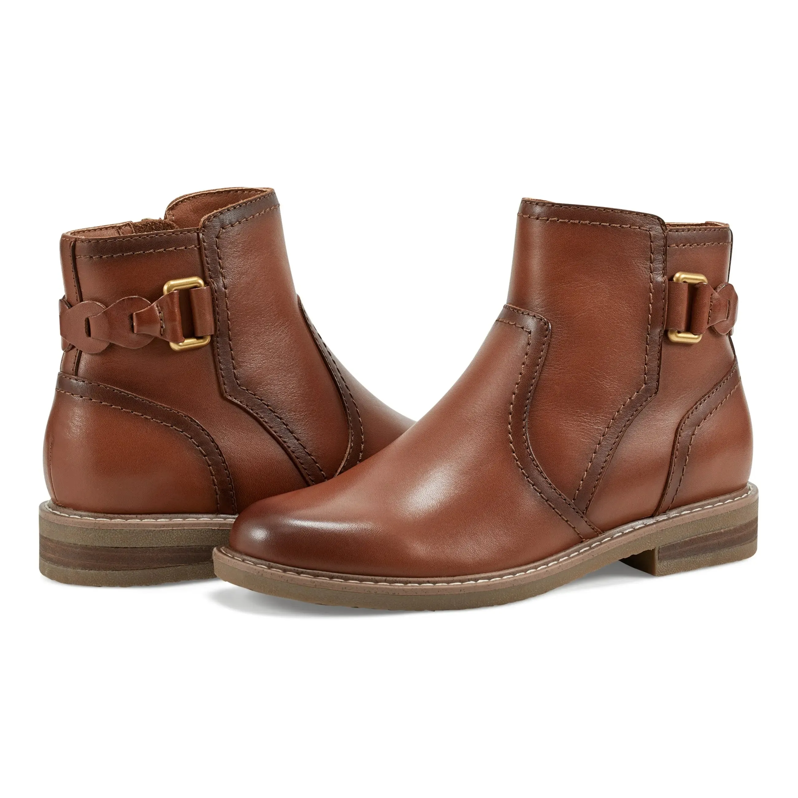 Jenna Round Toe Casual Booties
