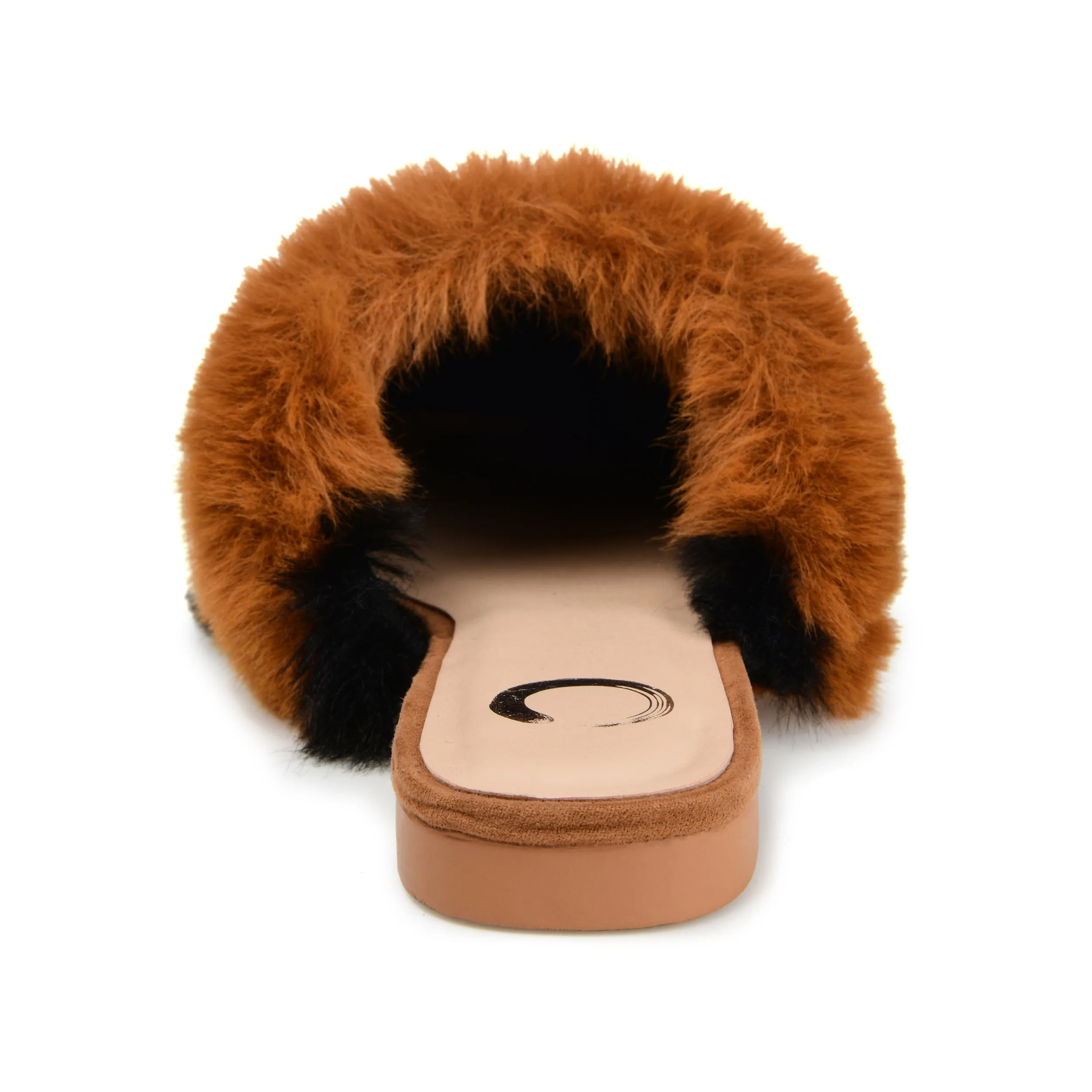 Journee Collection Women's Faux Fur Evelin Mule