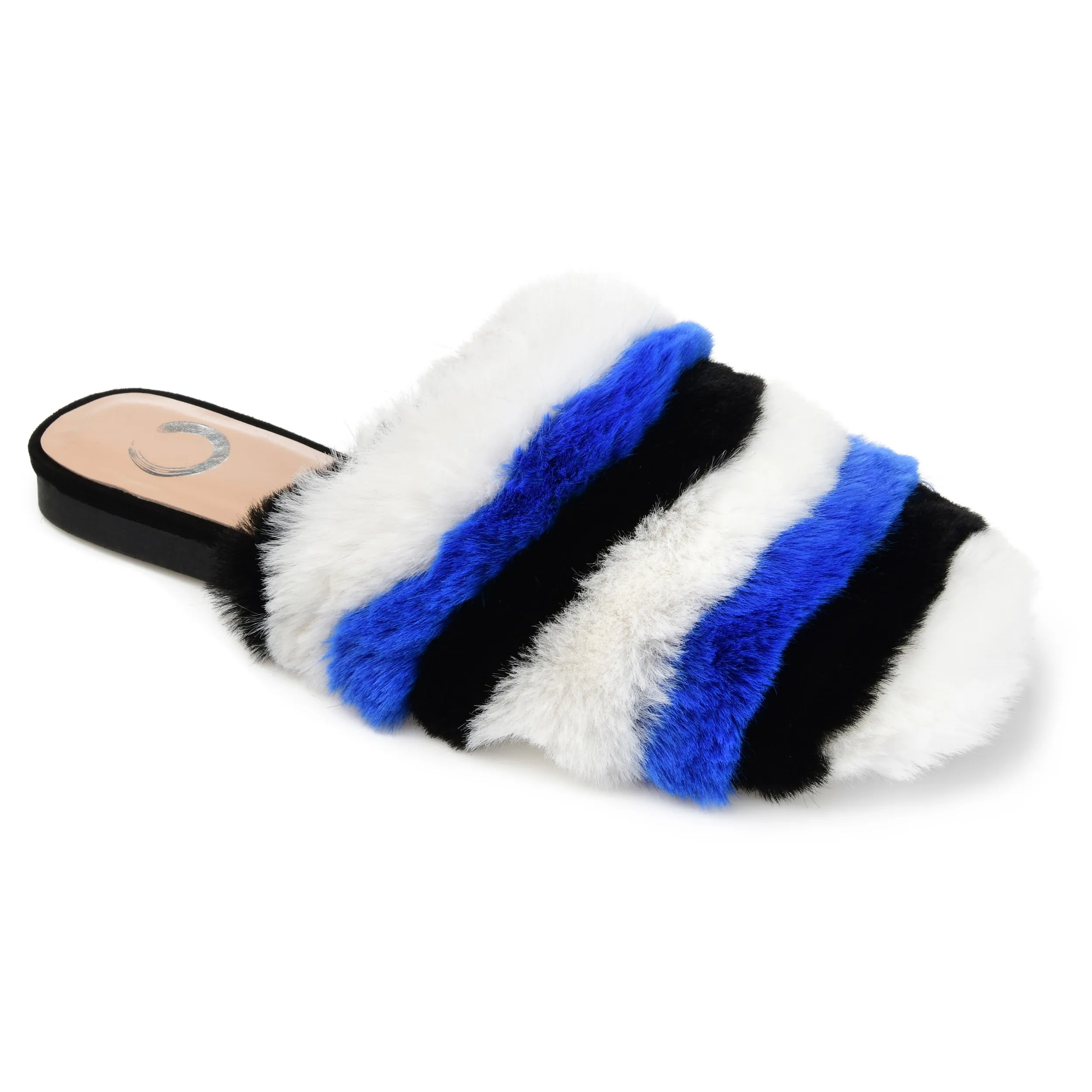 Journee Collection Women's Faux Fur Evelin Mule