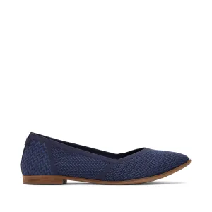 Jutti Neat Navy Knit Flat