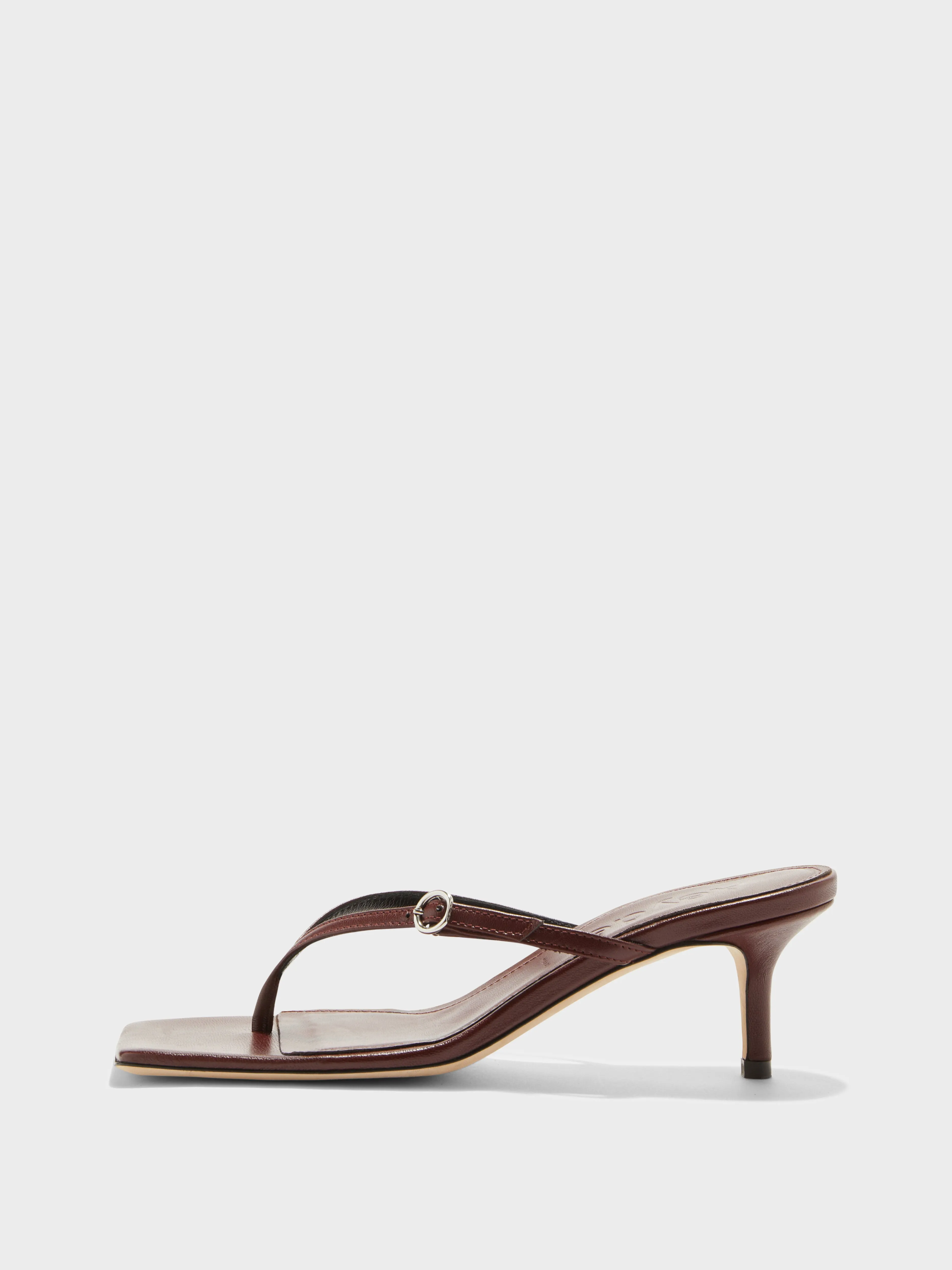 Leigh Leather Toe-Post Sandals