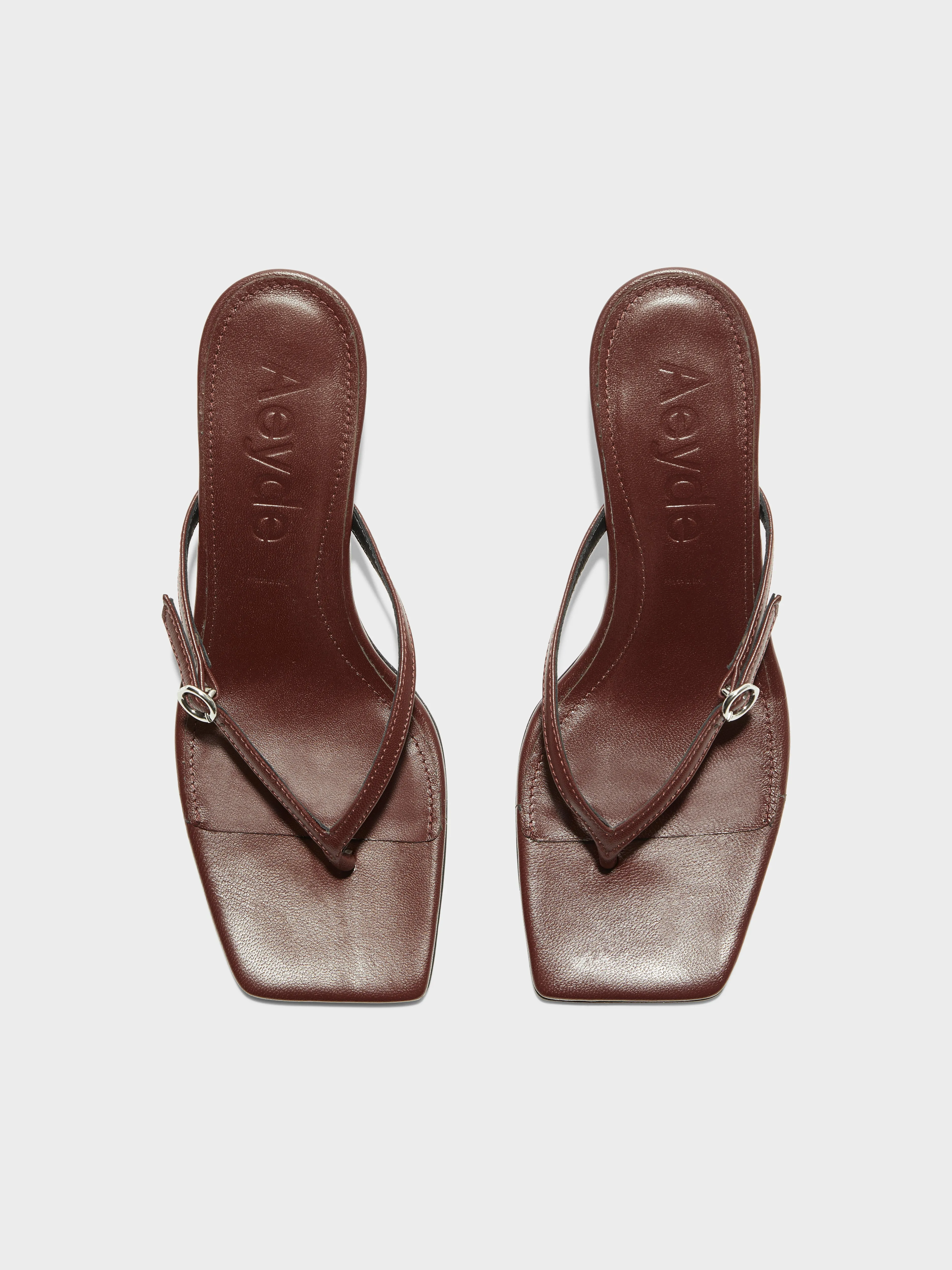 Leigh Leather Toe-Post Sandals