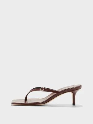 Leigh Leather Toe-Post Sandals