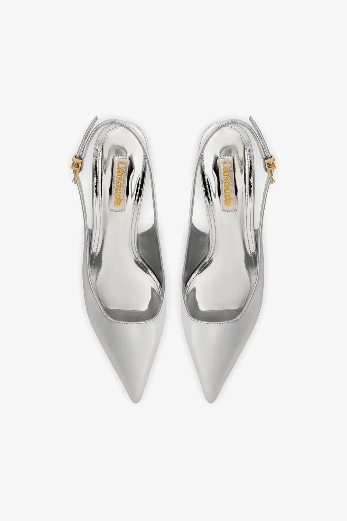 Loulou Pump In Silver Specchio