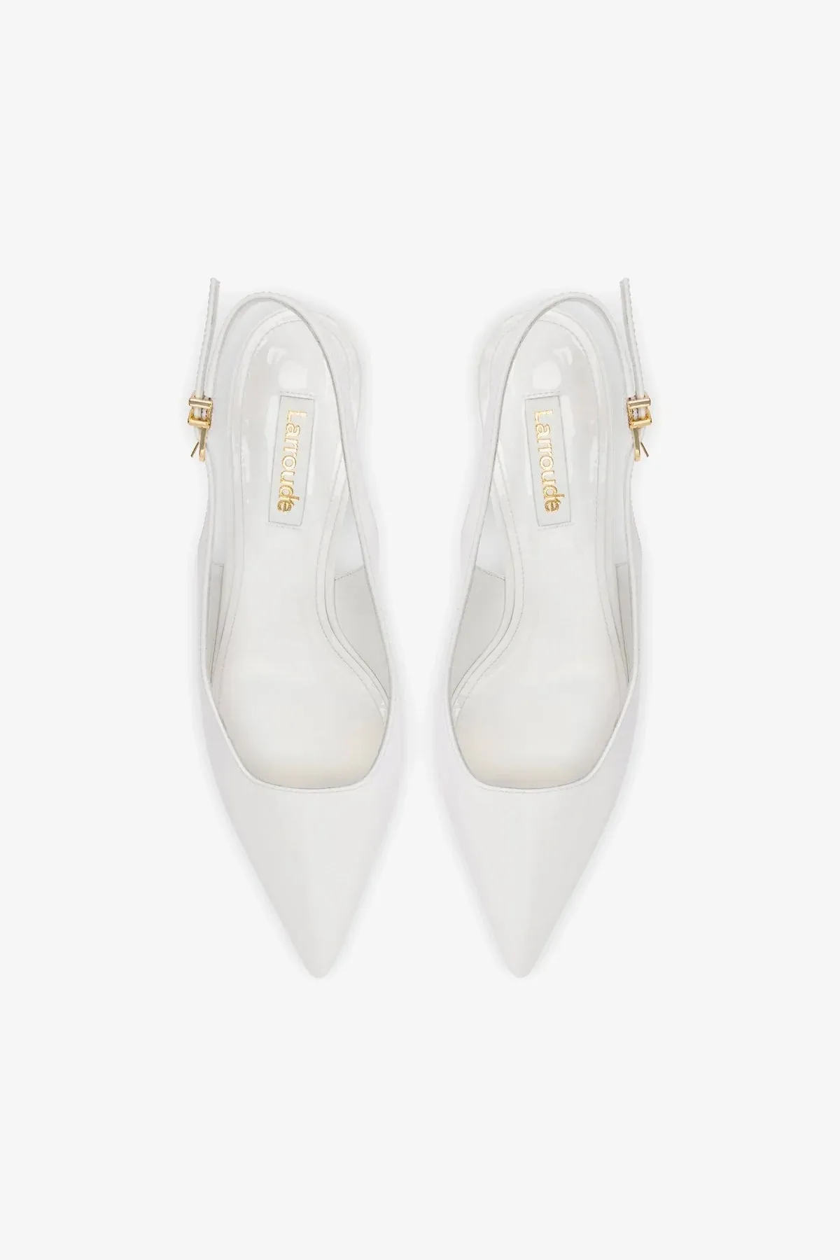Loulou Pump In White Patent Leather