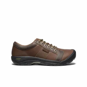 Men's Austin Shoes - Wide In Chocolate Brown