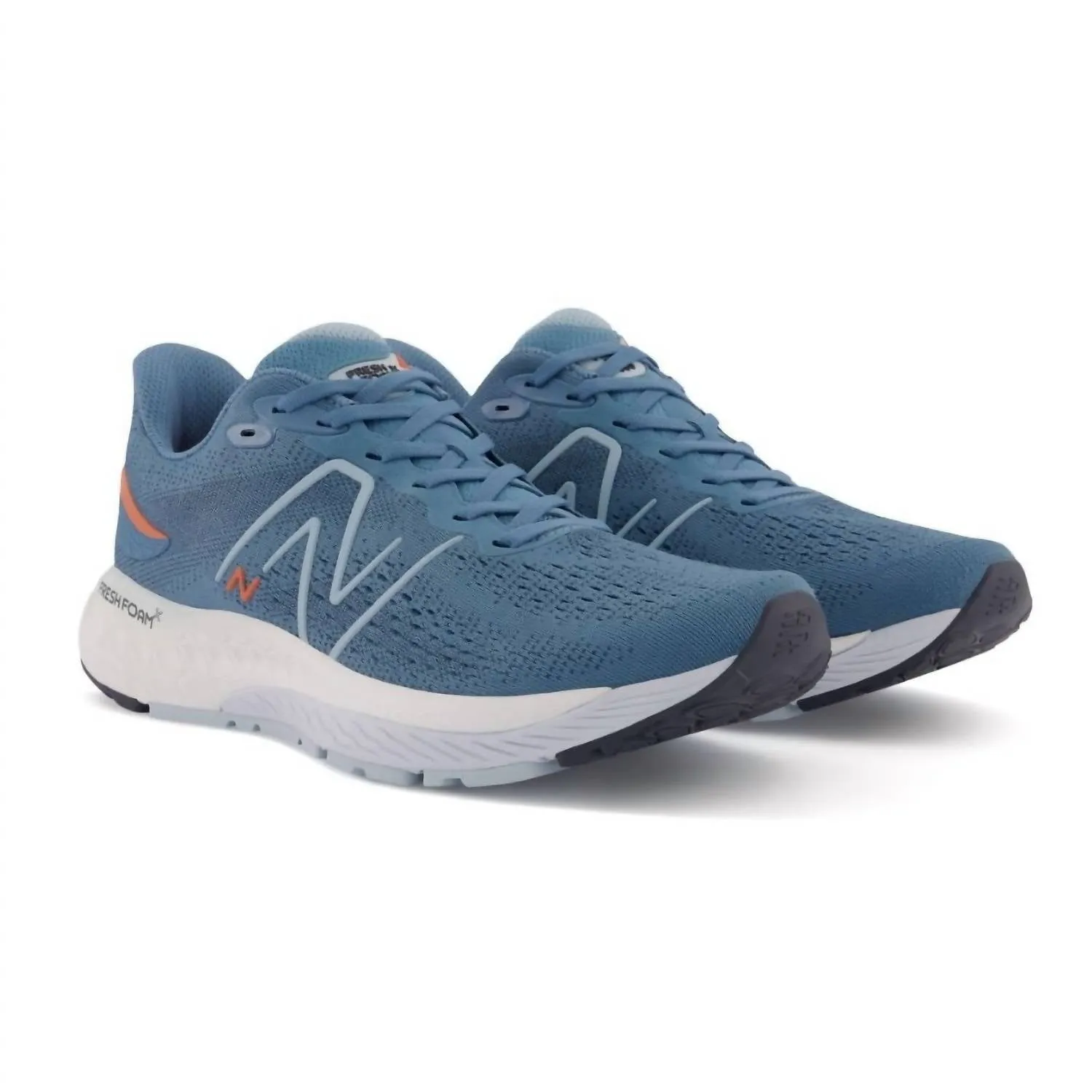 Men's Fresh Foam 880V12 Running Shoes In Spring Tide/vibrant Orange/tide