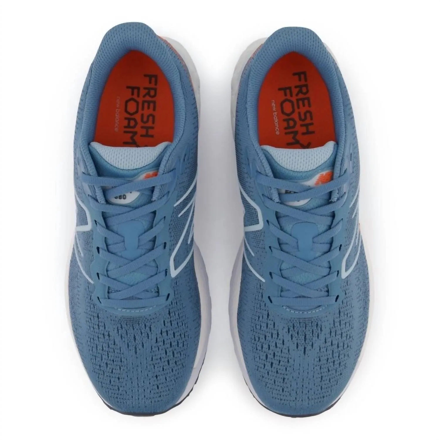 Men's Fresh Foam 880V12 Running Shoes In Spring Tide/vibrant Orange/tide
